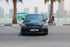 Black Mercedes Benz C200 2020 for rent in Dubai 9